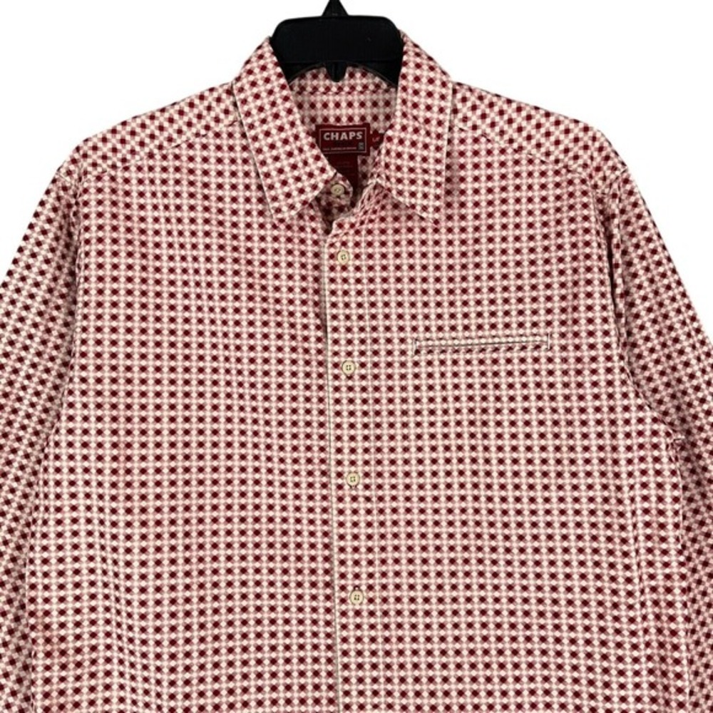 Chaps Western Shirt Mens L Plaid‎ Rodeo Cowboy Heritage Workwear Classic Rustic